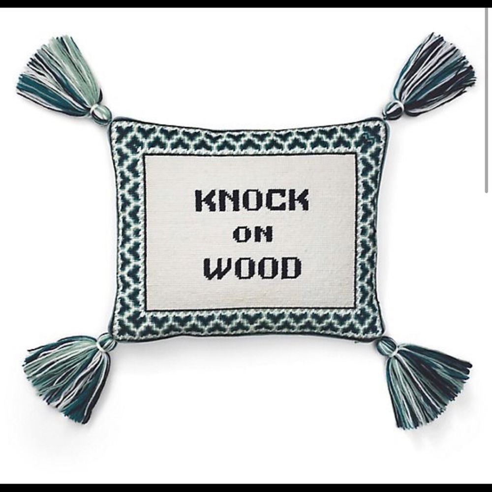 Tory Burch “Knock on Wood” Pillow